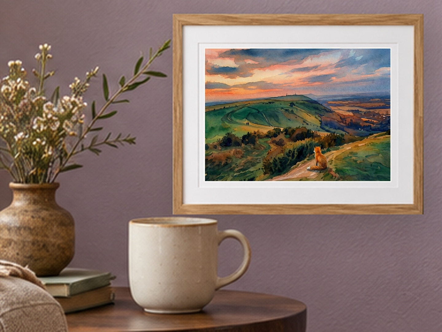 Devils Dyke, Small, 17.8 × 12.7 cm · 7 × 5 in, Eclectic Living setting