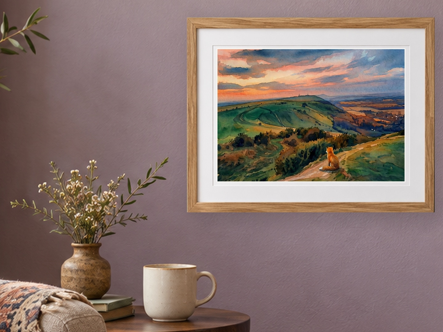 Devils Dyke, Medium, 21 × 29.7 cm · 8.27 × 11.69 in, Eclectic Living setting