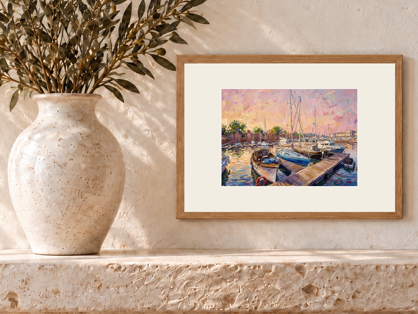 Sovereign Harbour, Small, 17.8 × 12.7 cm · 7 × 5 in, Coastal Cottage setting